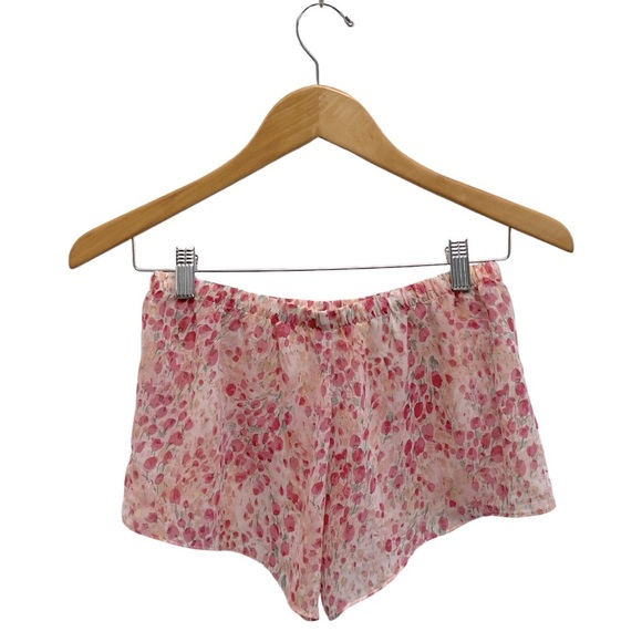 Flora Nikrooz Floral Printed Chiffon Wrap Robe & Shorts Intimates Set - Picture 10 of 12